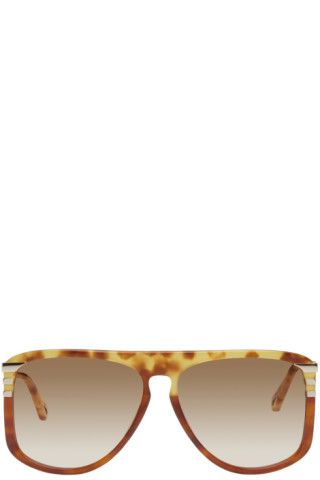 Tortoiseshell Retro West Sunglasses | SSENSE