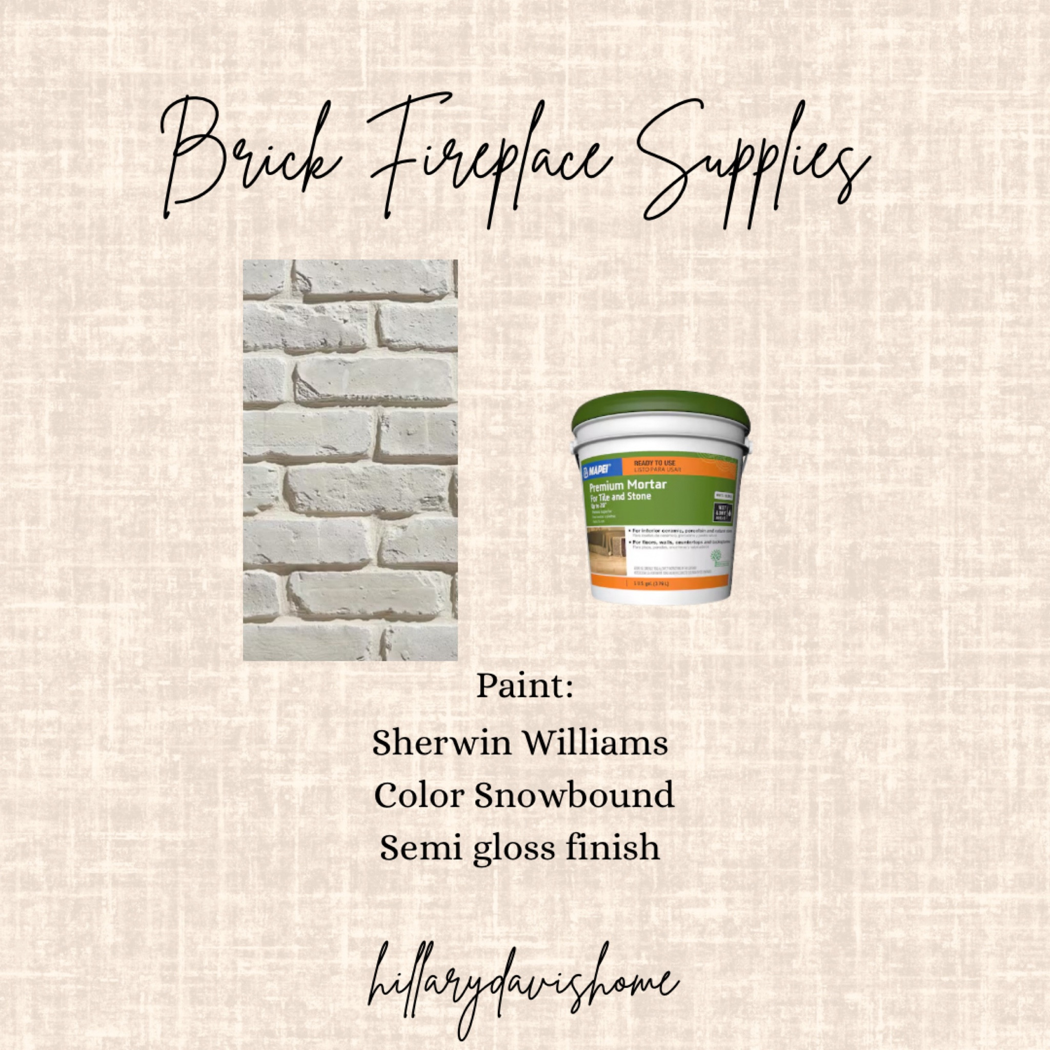 Supplies used for my brick fireplace wall! 

Brick fireplace | brick project | brick veneer | DIY brick accent wall 

#LTKHome