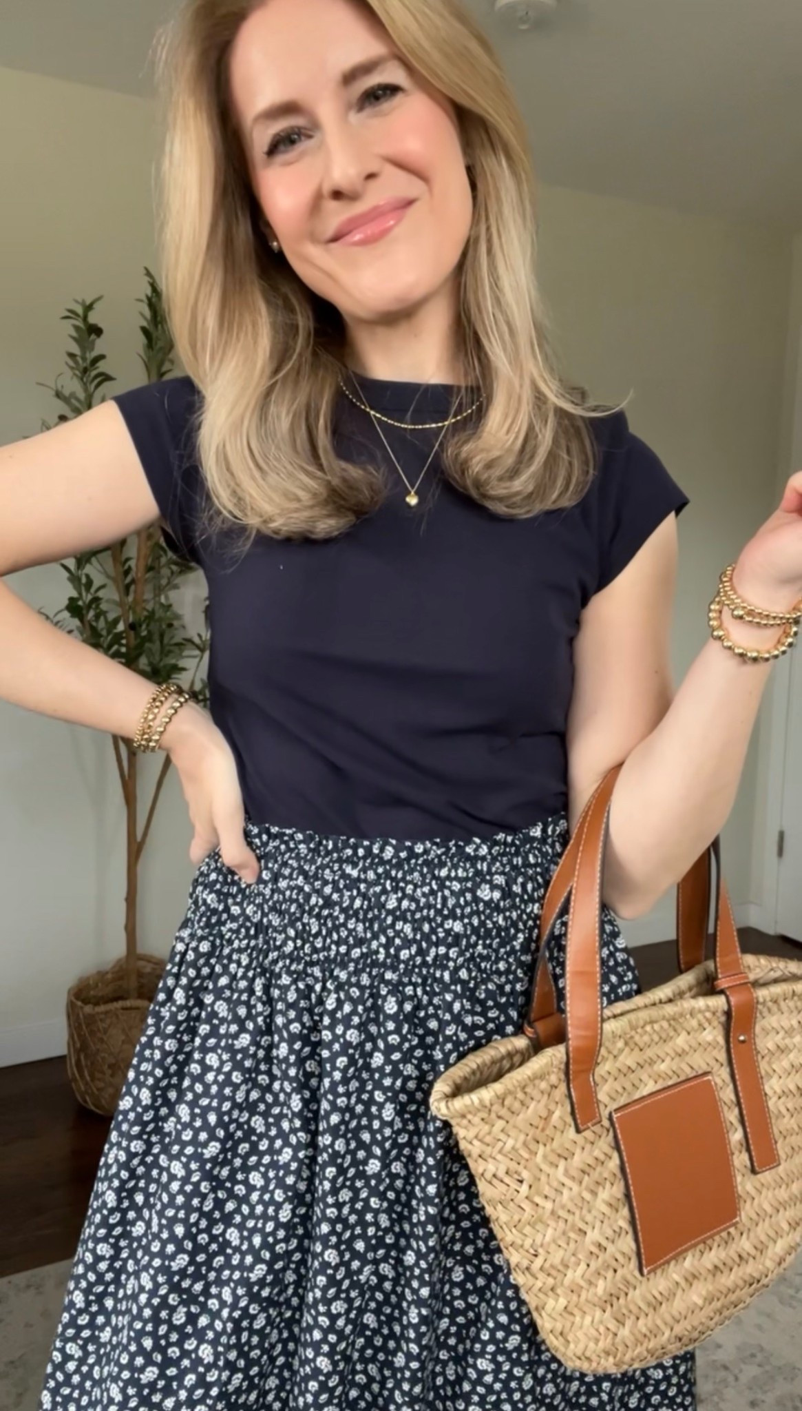 $8 cotton tee at Walmart that looks and feels just like the JCrew ones! I size up one size to a medium. Lots of colors! #walmartfashion 

#LTKootd #LTKmomlife