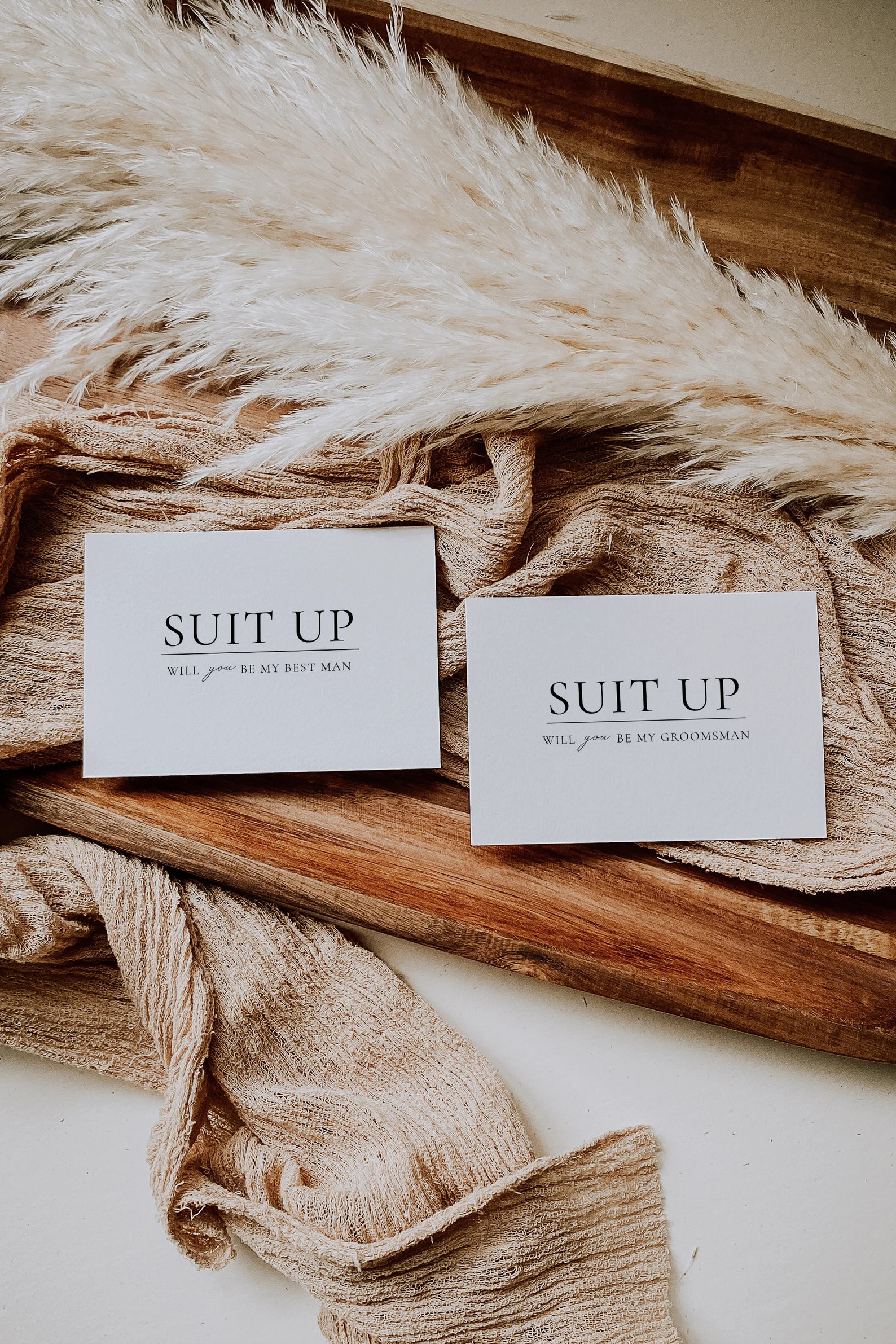 ANNA | Printed Groomsman, Best Man, Ring Bearer Wedding Party Proposal Card – Personalized A1 F... | Etsy (US)