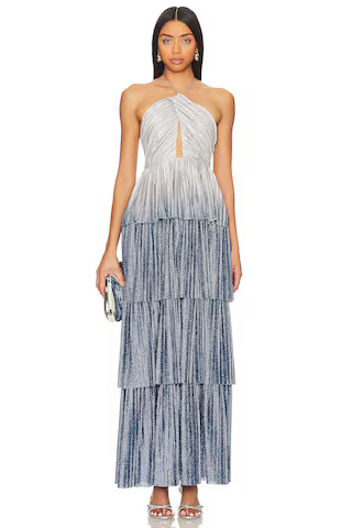 Line & Dot Oracle Maxi Dress in Denim from Revolve.com | Revolve Clothing (Global)