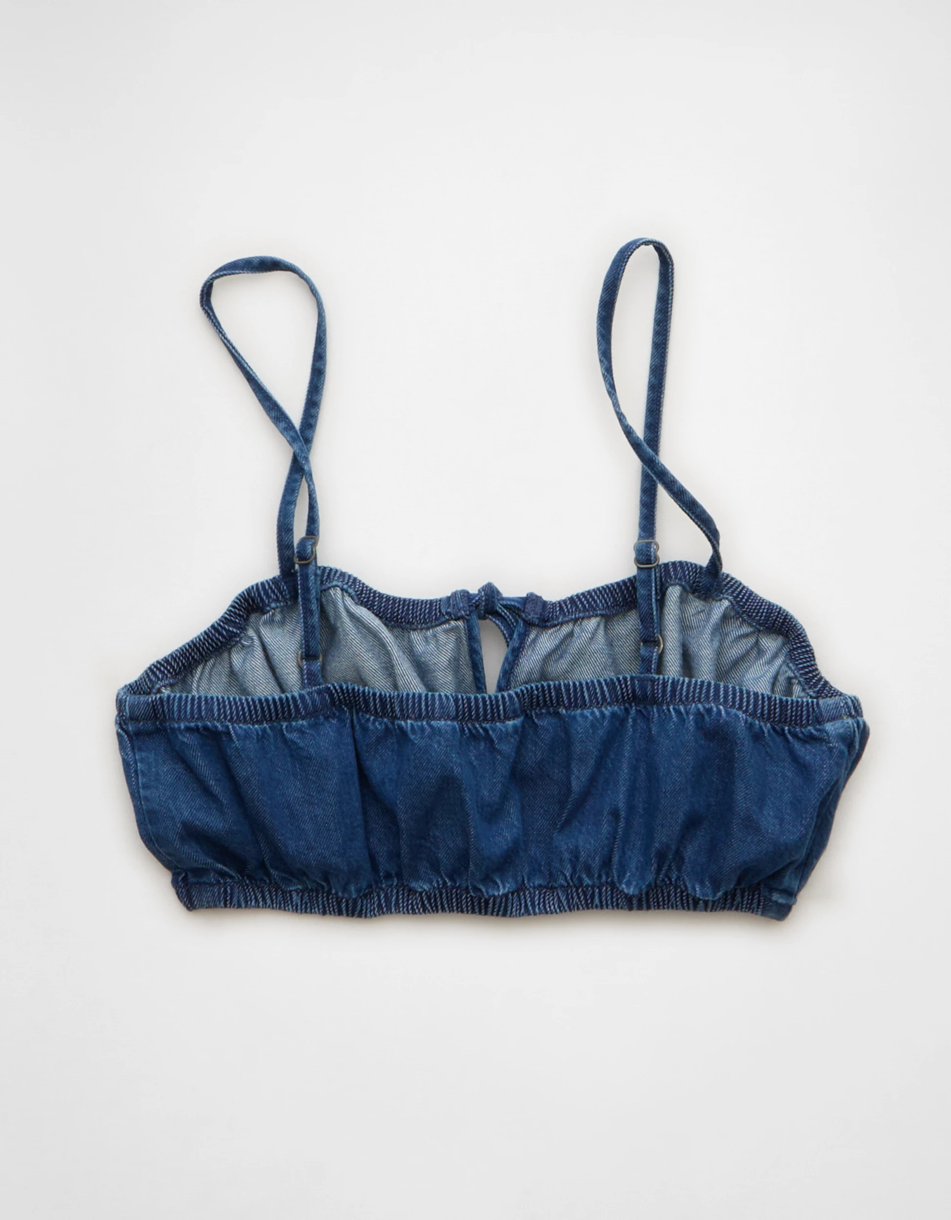 AE Denim Tie-Front Bra Top | American Eagle Outfitters (US & CA)