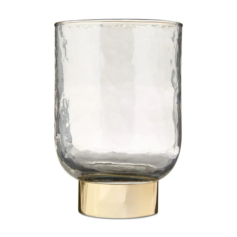 Hammered Glass with Gold Base Christmas Decoration, 6", by My Texas House | Walmart (US)
