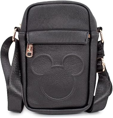 Disney Bag, Crossbody, Mickey Mouse Head Embossed, Vegan Leather | Amazon (US)