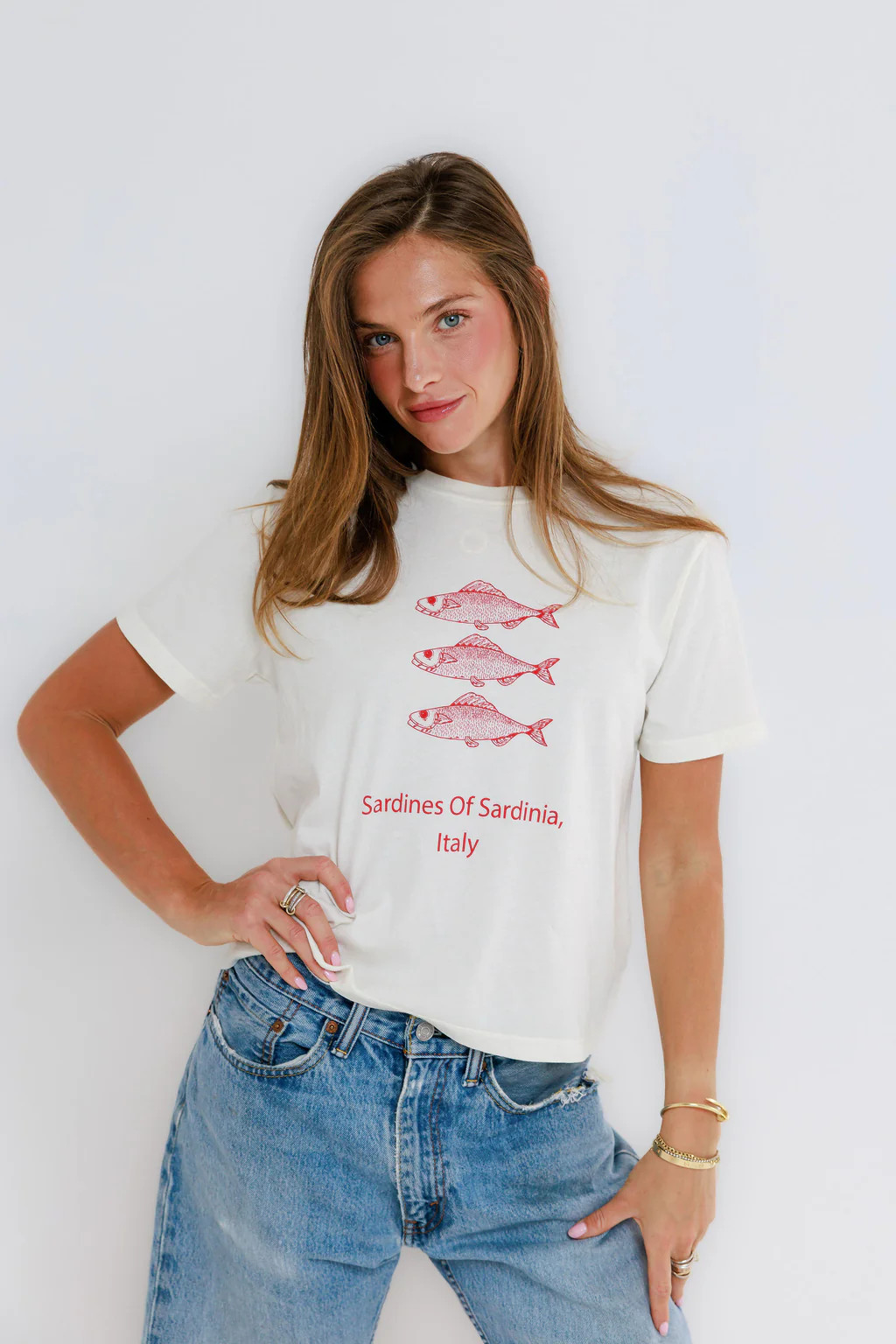 Sardines of Sardine Everyday Tee - Off White // Sunny Somewhere | Ama La Vita
