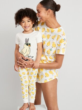Unisex Matching Easter-Theme Snug-Fit Pajama Set for Toddler | Old Navy (US)