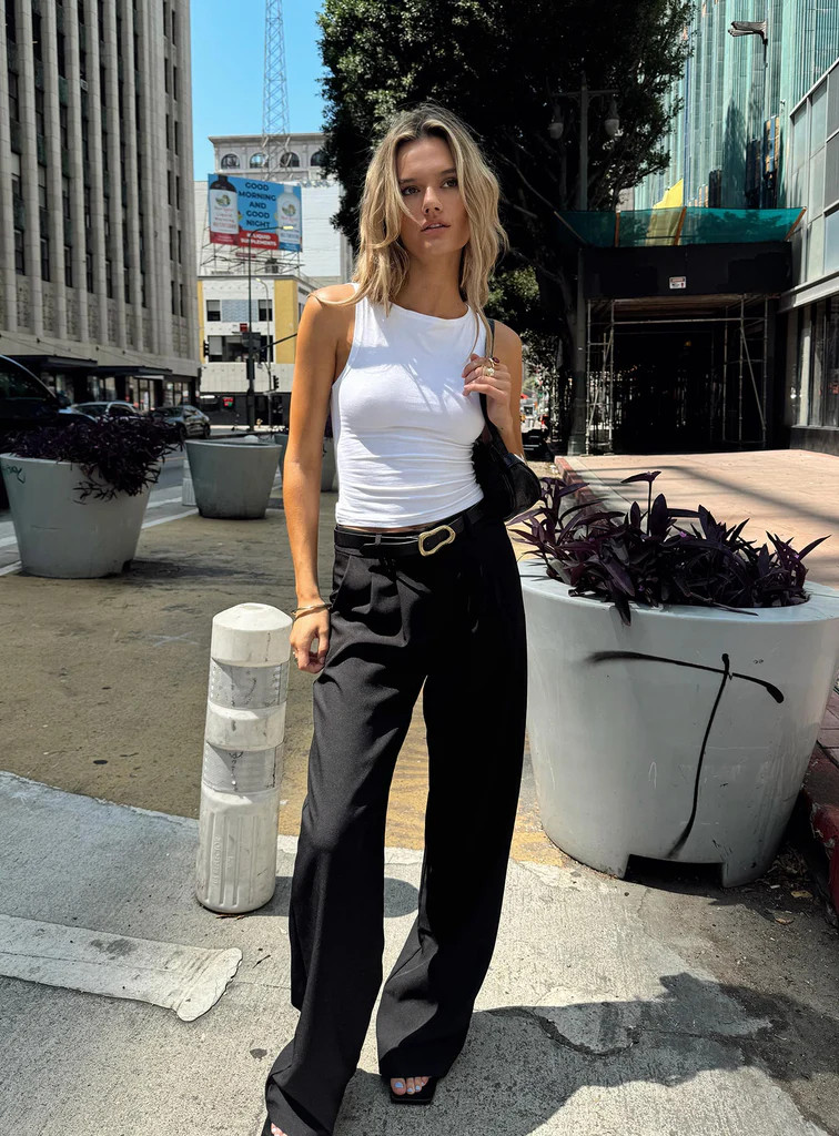 Archer Pants Black Lower Impact | Princess Polly AU