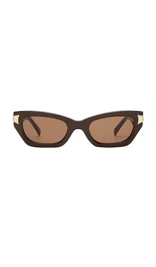 Cameron Sunglasses in Dark Chocolate & Brown Mono | Revolve Clothing (Global)