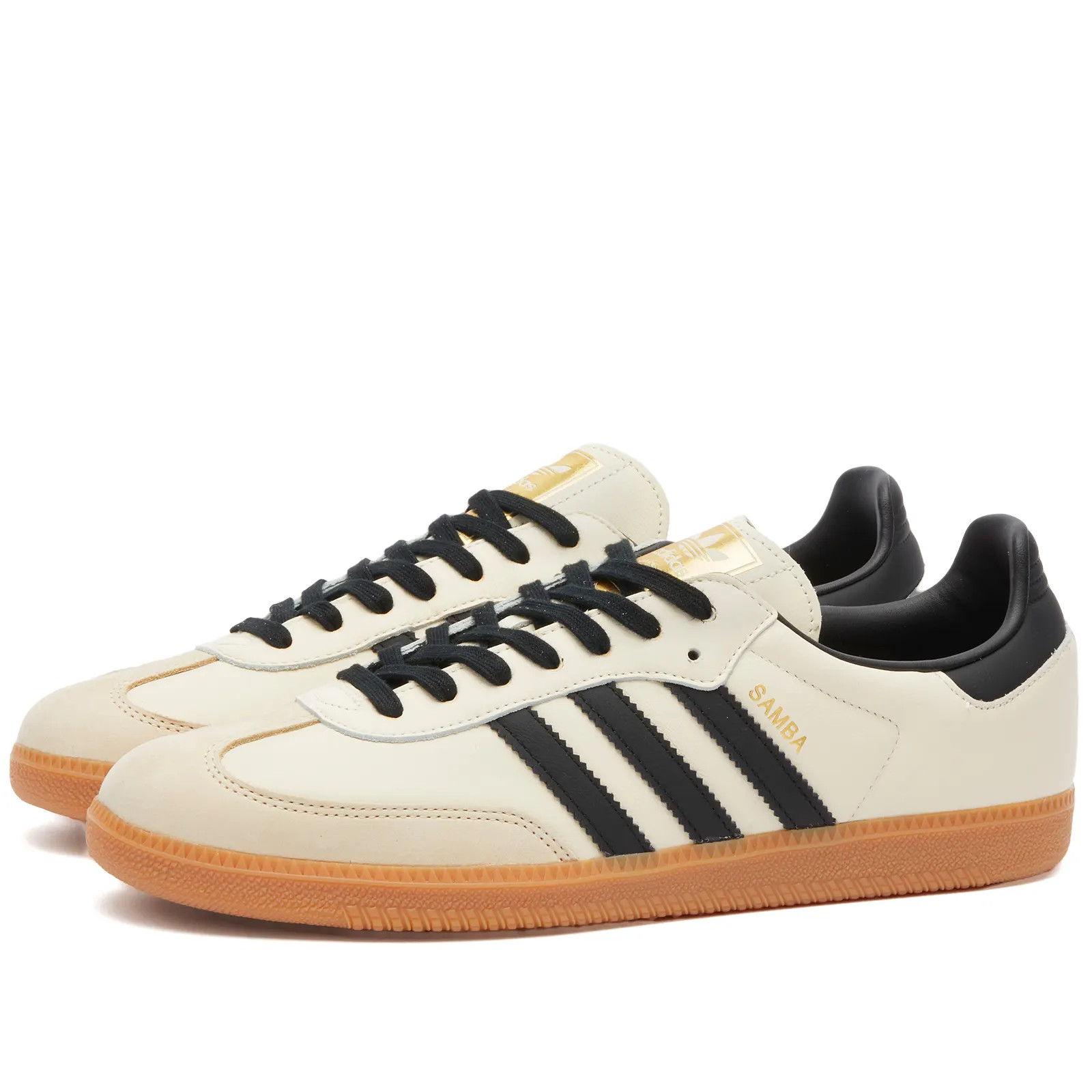 Adidas Samba OG Cream White, Core Black & Sand Strata | END. | End Clothing (UK & IE)
