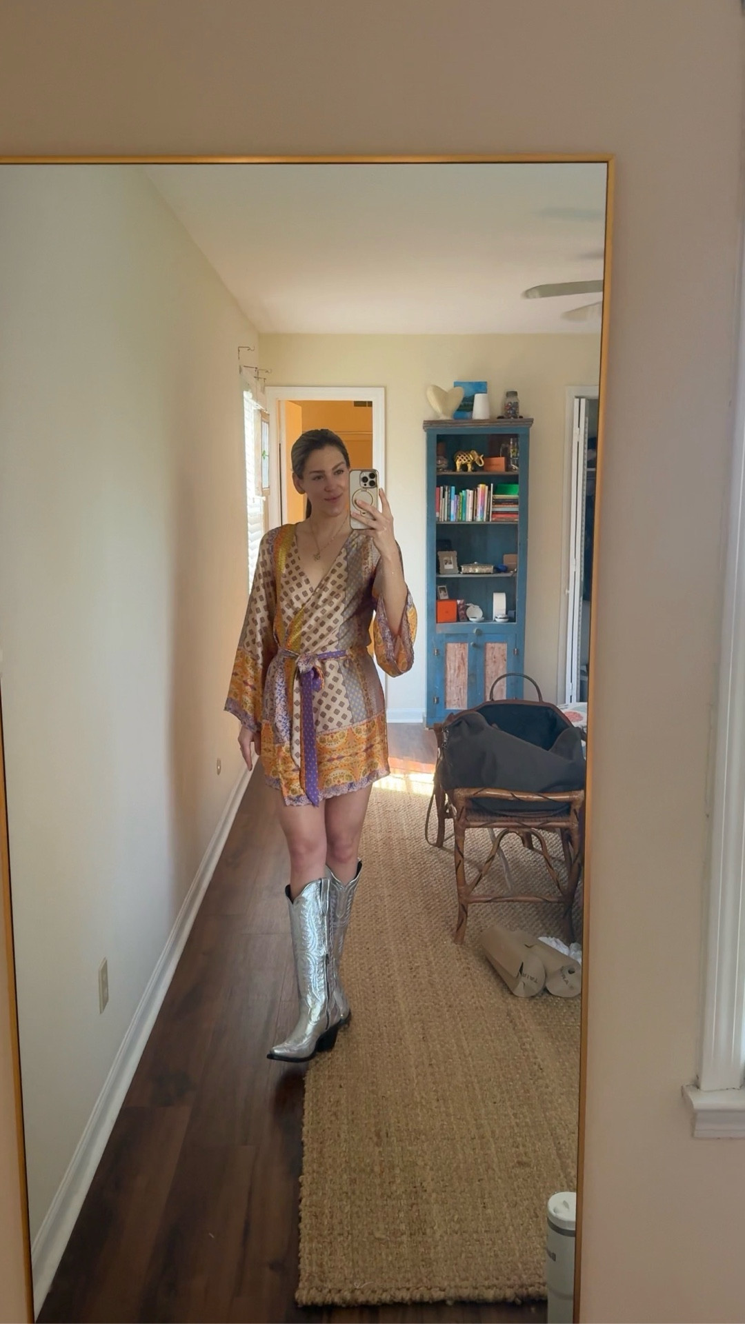 Dress - wearing a size Small, usually I’m an XS

Boots - wearing a size 7.5. Very few sizes left in silver but there are plenty of other colors! 

#LTKSeasonal