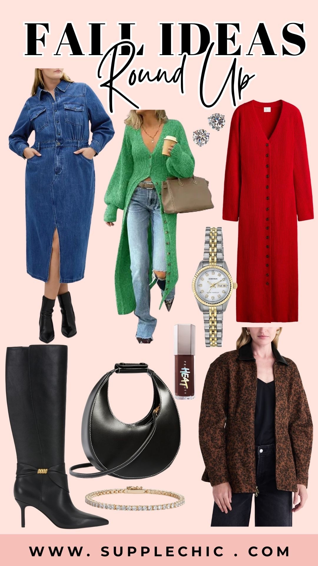 Saving these fall outfit ideas for later because every piece feels like a closet staple. A good cardigan, a statement coat, and the perfect pair of boots can turn simple outfits into looks that feel elevated without the extra effort. fall outfit ideas, fall fashion trends, fall wardrobe essentials, cozy fall outfits, autumn fashion, cardigan outfit ideas, knee high boots outfit, denim dress outfit, fall capsule wardrobe, stylish fall outfits, casual fall outfit ideas, women’s fall fashion, trendy fall clothes, everyday outfit ideas, Pinterest fall fashion

#LTKootd #LTKSeasonal #LTKMidsize
