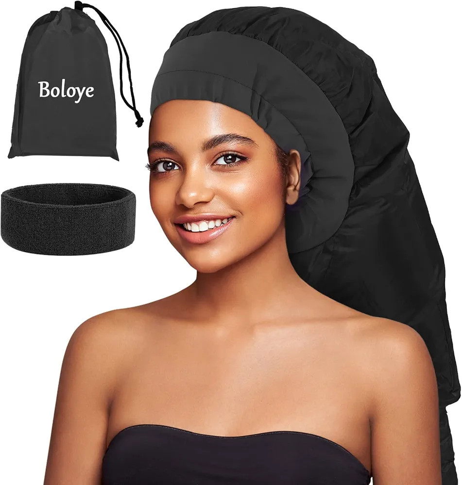 Boloye Hair Dryer Bonnet, Large Bonnet Hooded Hair Dryer Attachment for Speeds Up Drying Time & D... | Amazon (US)