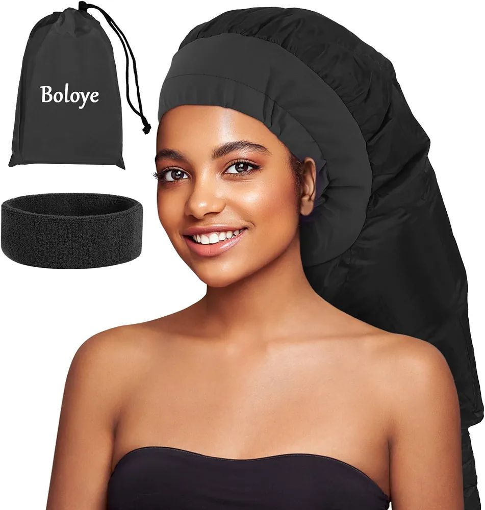 Boloye Hair Dryer Bonnet, Large Bonnet Hooded Hair Dryer Attachment for Speeds Up Drying Time & D... | Amazon (US)
