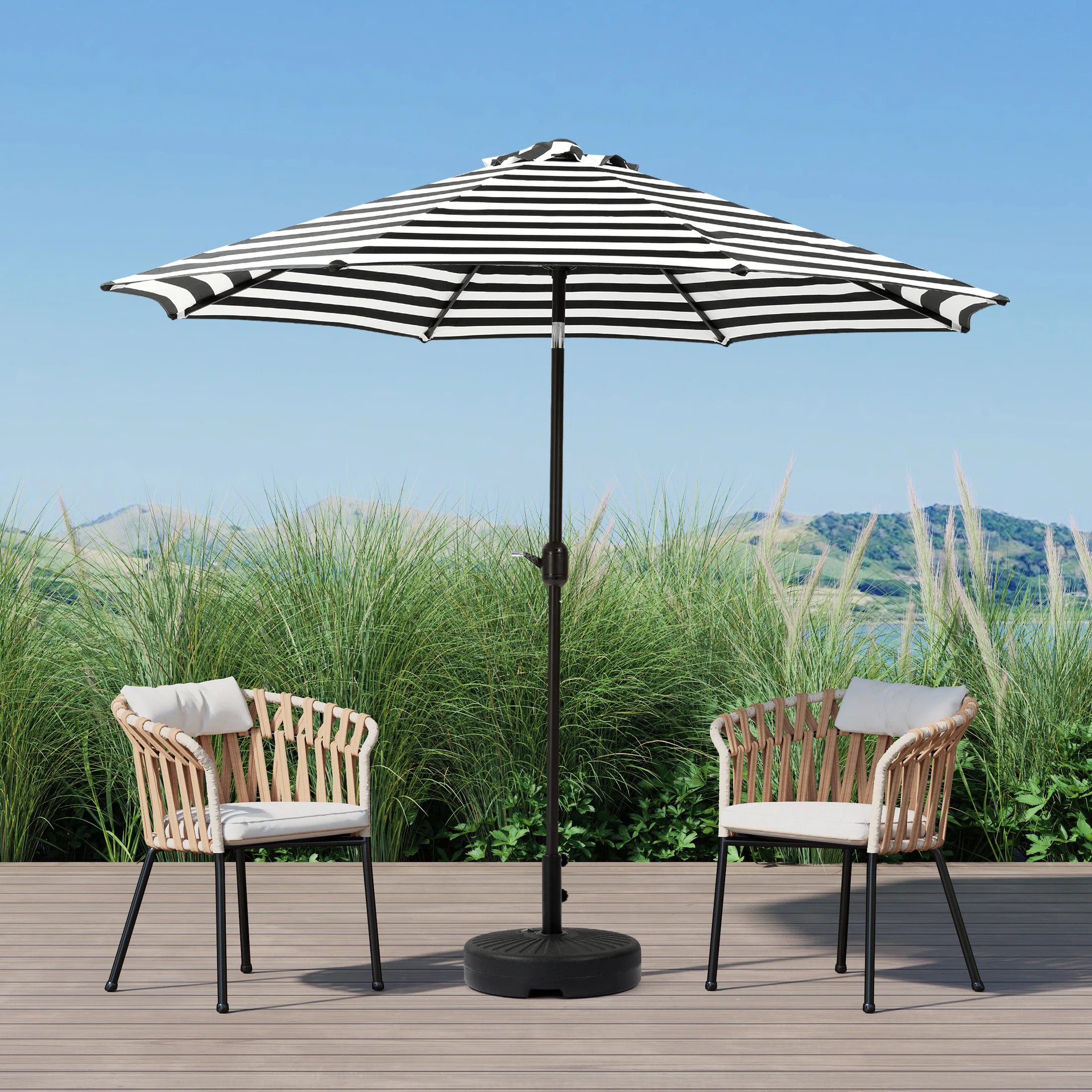 The Twillery Co.® Pierpoint 9' Market Umbrella & Reviews | Wayfair | Wayfair North America