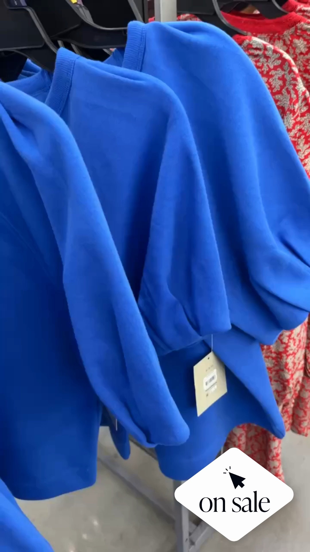 This gorgeous blue top is on sale for just $13!! 💙😍 Such a fun pop of color, and it comes in other colors too!
