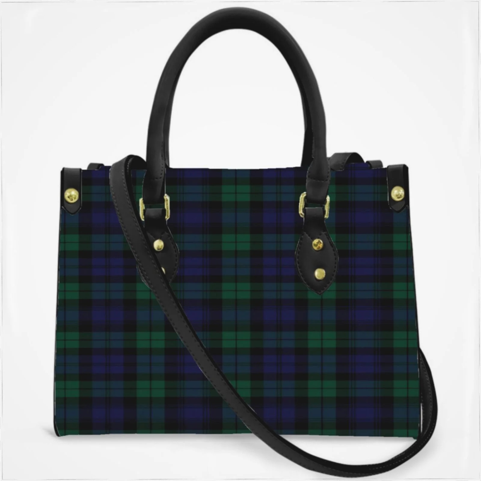 Modern Cute Blue And Green Plaid Cross Body Bags For Women Small Leather Female Handbags Fashion ... | Walmart (US)