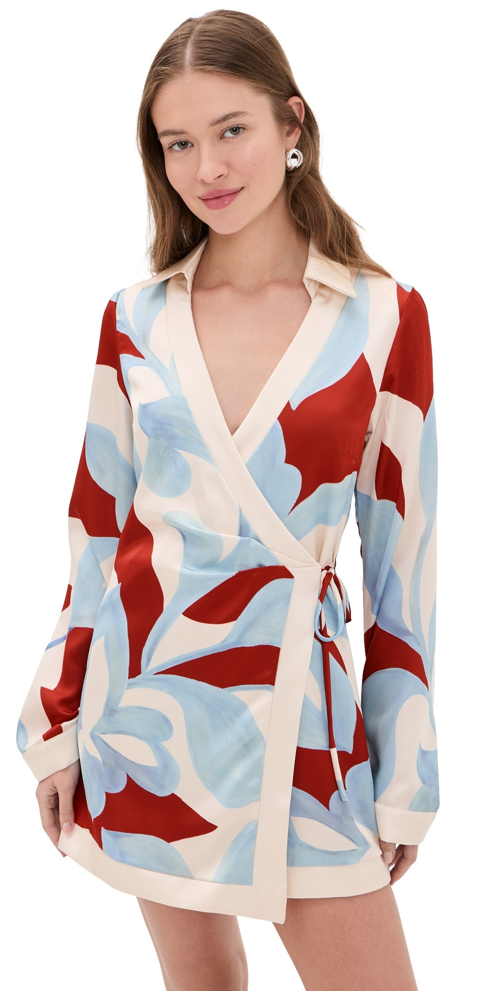 Seven Wonders Amoree Long Sleeve Mini Dress Amoree Red L | Shopbop