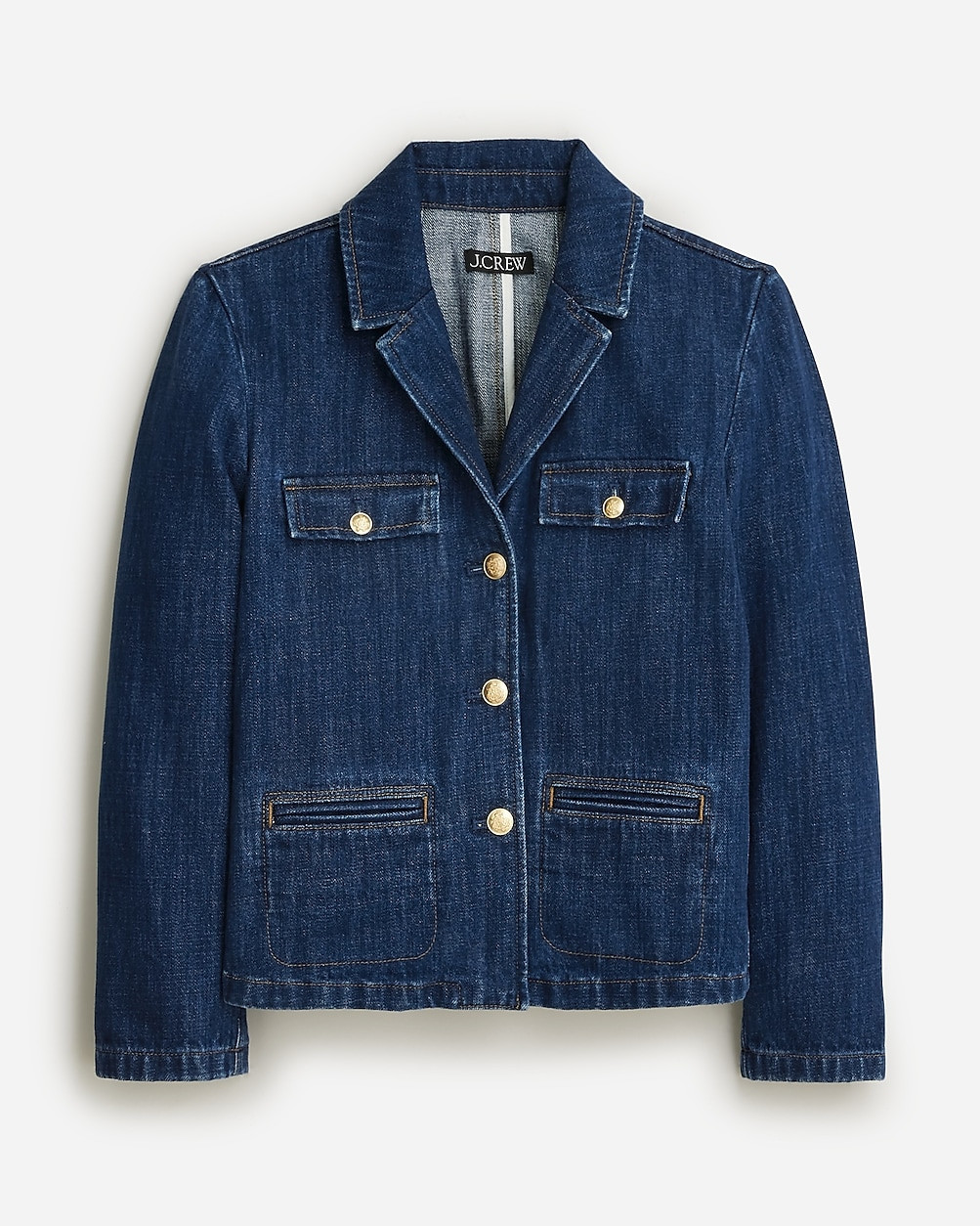 Denim blazer-jacket in resin wash | J. Crew US
