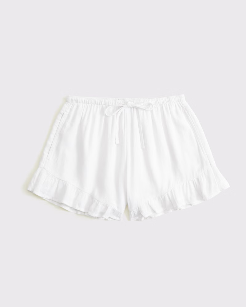 Linen-Blend Pull-On Short | Abercrombie & Fitch (US)