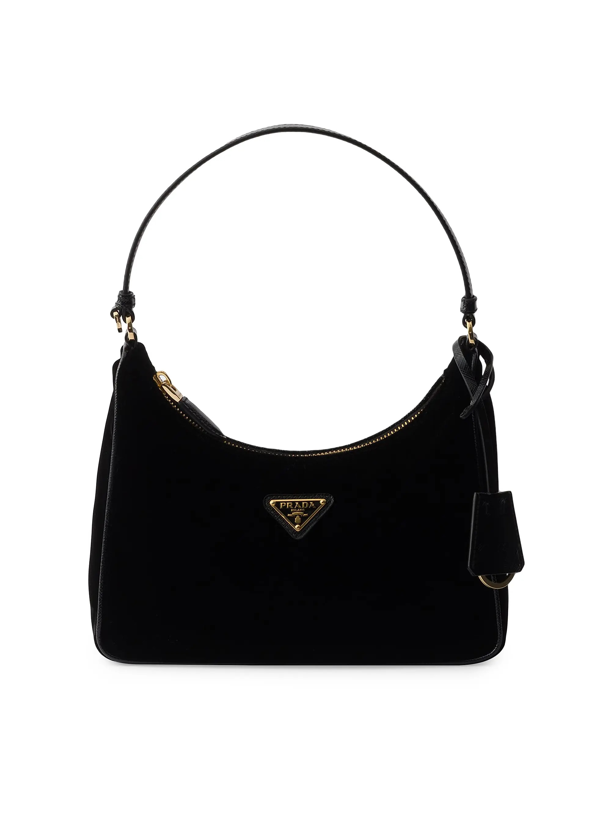 Re-Edition 2005 Velvet and Saffiano Top Handle Bag | Saks Fifth Avenue