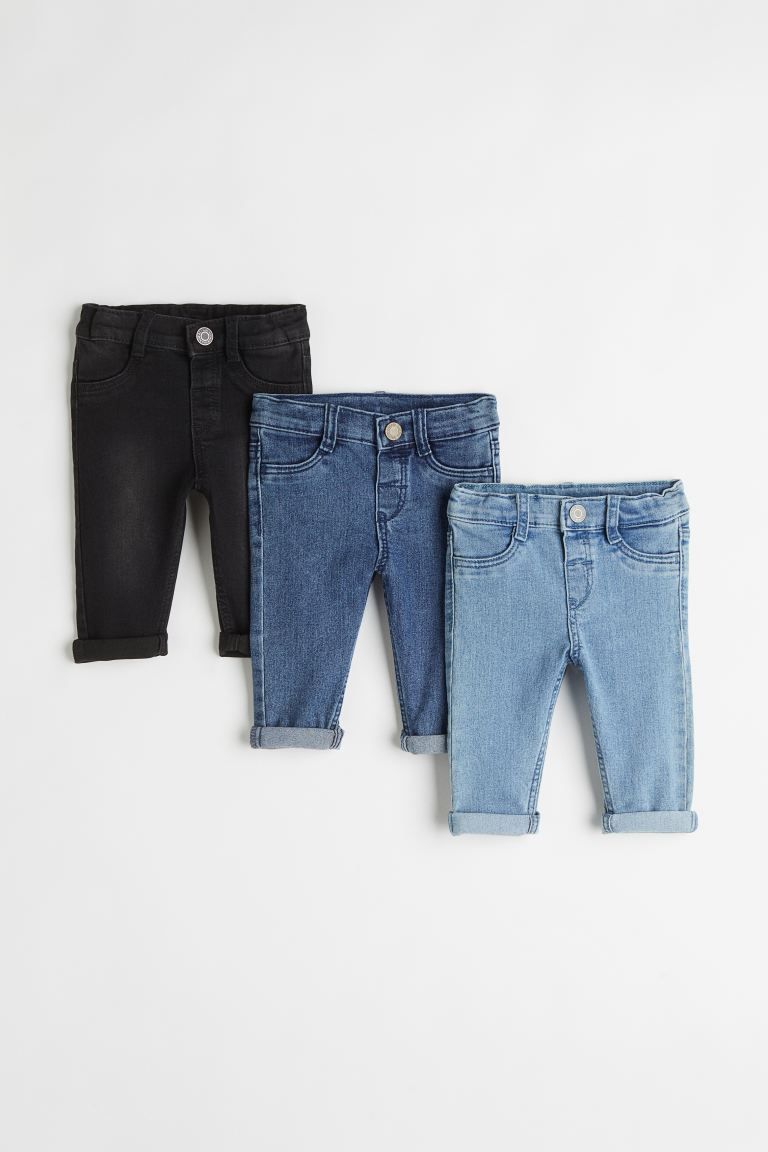 3-pack Comfort Stretch Skinny Fit Jeans | H&M (UK, MY, IN, SG, PH, TW, HK)