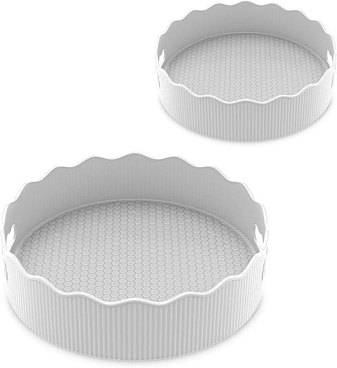 BONAI Kitchen Storage Turntable Set of 2, Multifunctional Kitchen Turntable 360° Rotating Revolv... | Amazon (US)