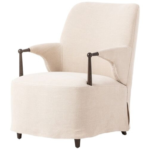Brently Linen Slipcover Dining Chair | One Kings Lane