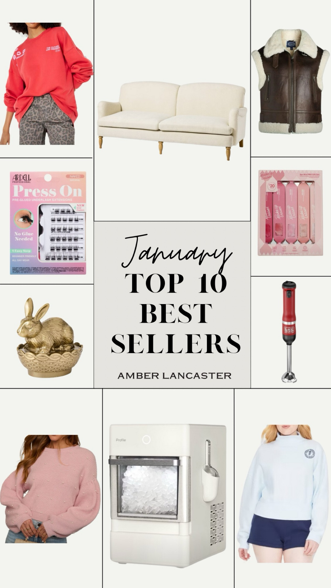 January best sellers ✨ |
best sellers, most loved, target, vici, walmart, nugget ice maker, home, beauty, sweaters, women tops, furniture. 

#LTKMostLoved #LTKSeasonal #LTKHome