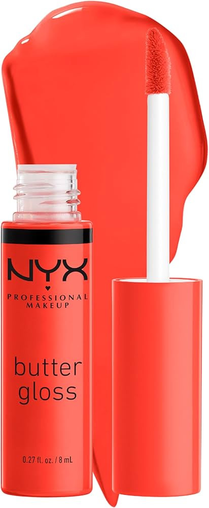 NYX PROFESSIONAL MAKEUP Butter Gloss, Non-Sticky Lip Gloss - Orangesicle (Orange) | Amazon (US)