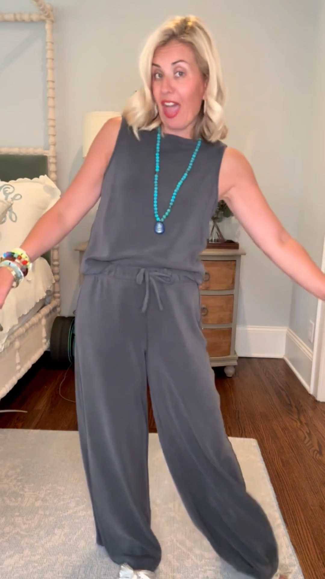 Love a neutral look and then add pops of color to accessorize! This new Spanx Air Essentials fabric is literally cloud like. It flows so good and this color has endless possibilities when it comes to styling.
Sizing:
Tie-Waist Maxi Dress - small
Boatneck Tank - xs
Drawstring Maxi Dress - xs
Button Down - xs
Shorts - small
Wide Leg Pant - small petite

*Code Catherine20 at Allie + Bess
*Code catherinexspanx for 15% off + free shipping on 1st order

#LTKdayinmylife #LTKmomlife #LTKOver40