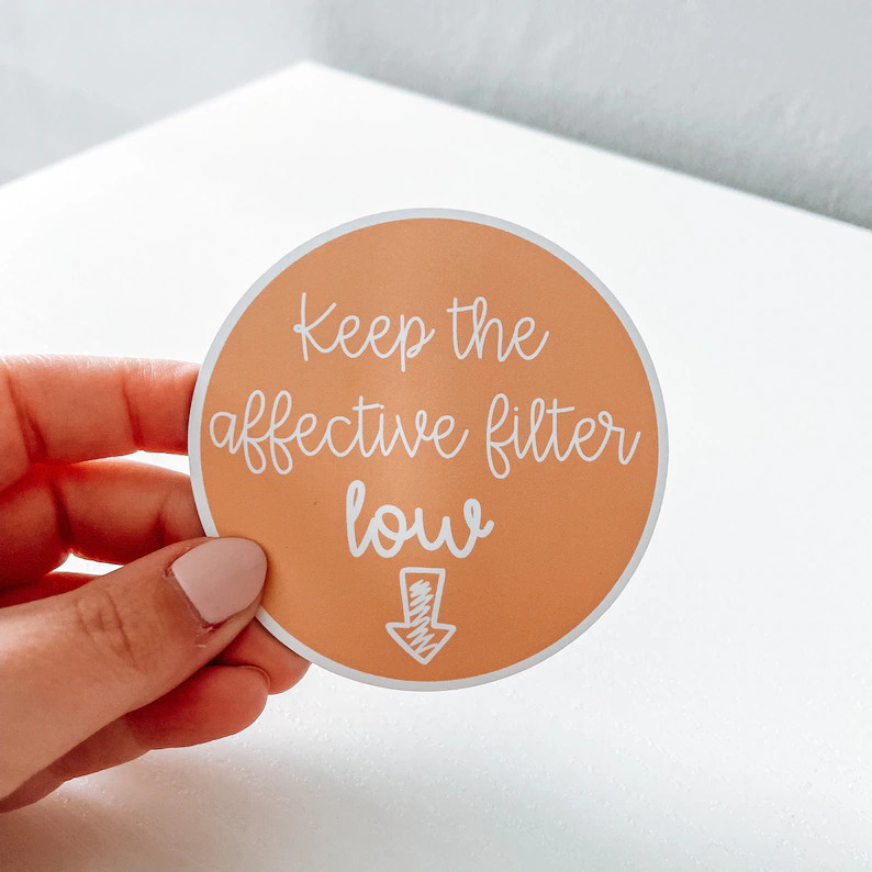 Keep the Affective Filter Low MAGNET | Teacher Magnet, Fridge Magnets, Classroom Decor, Car Magne... | Etsy (US)