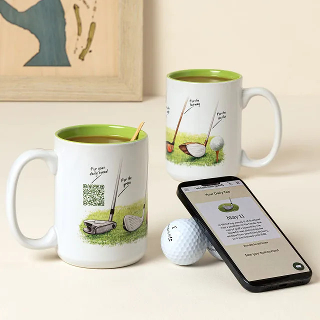 Golf Every Day Interactive QR Mug | UncommonGoods