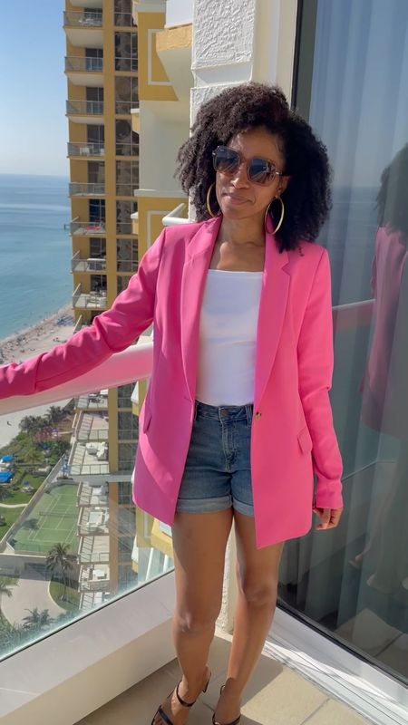Ready for brunch in Miami. This blazer comes in lots of colors. 

#LTKunder100 #LTKtravel