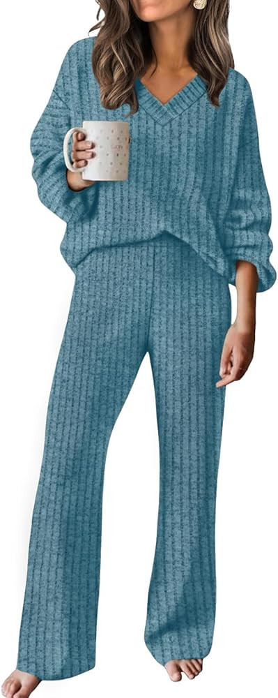 RUMIA Fall Outfits for Women 2025 Vacation Matching Sweater Lounge Sets (S-2XL) | Amazon (US)