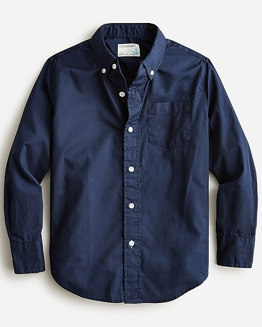 Kids' Secret Wash shirt in poplin | J. Crew US