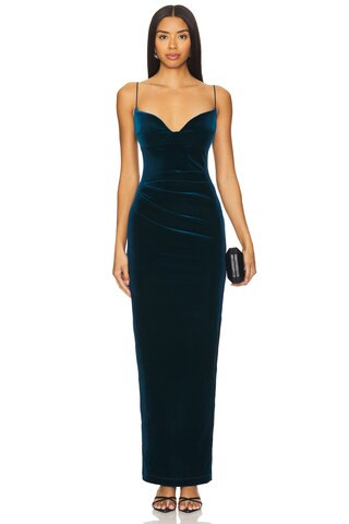 Nookie Mystery Maxi Dress in Teal from Revolve.com | Revolve Clothing (Global)