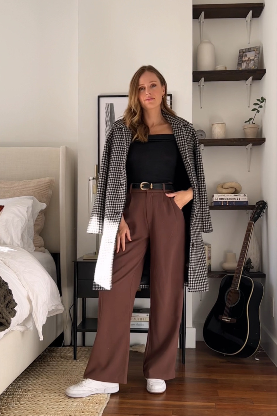 Abercrombie brown pants and coat outfit - everything is 30.% off! 

#LTKsalealert #LTKCyberweek #LTKunder100