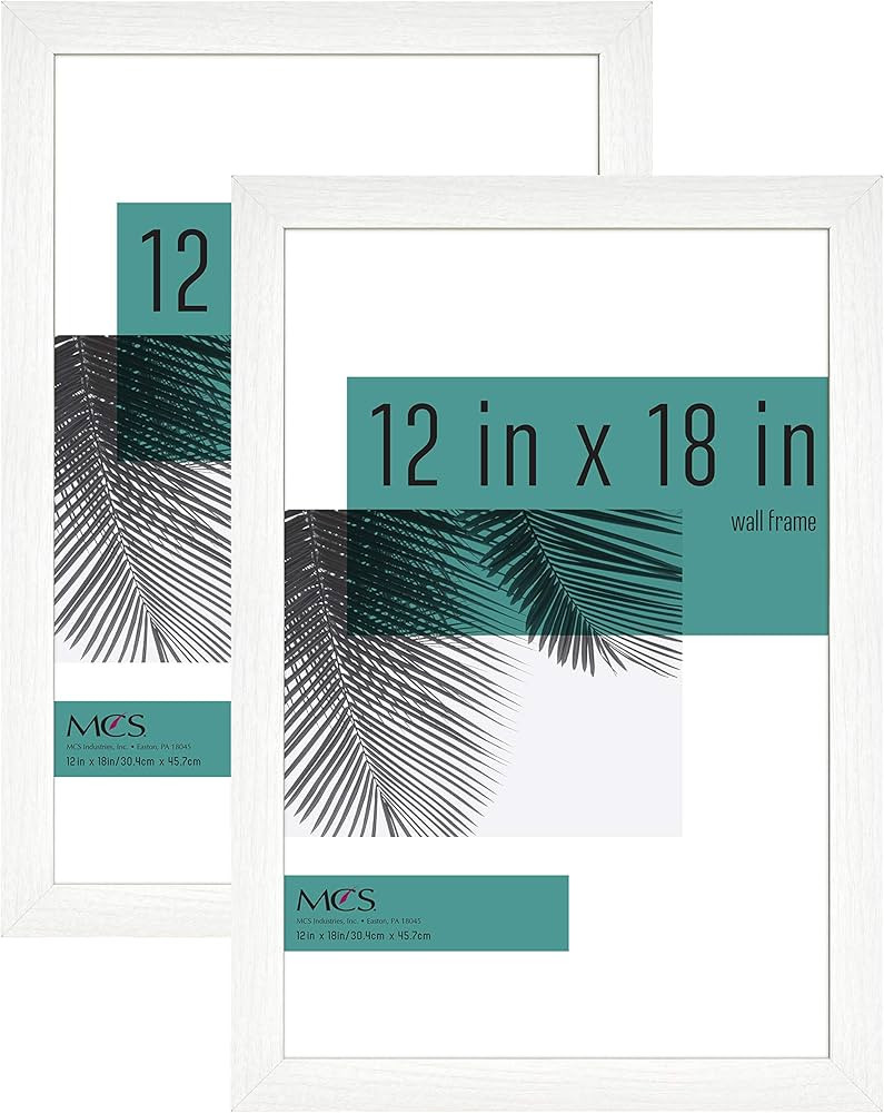 MCS Studio Gallery Frame, White Woodgrain, 12 x 18 in , 2 pk | Amazon (US)