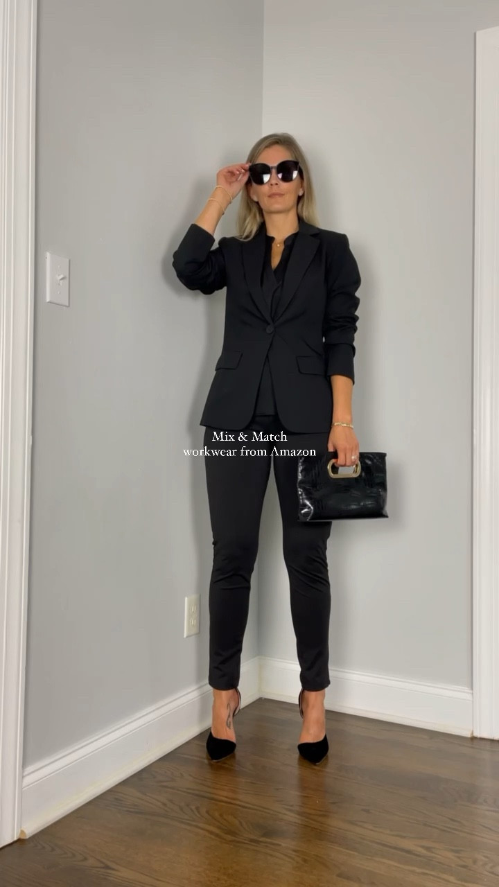 Workwear from Amazon to mix and match. Wearing a small in everything. 

#LTKunder100 #LTKworkwear #LTKunder50