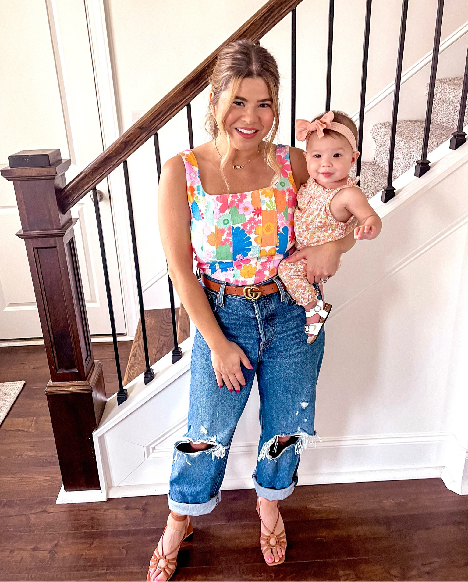 Summer outfit! Floral top! Levi’s jeans. Denim. 

#LTKSeasonal #LTKstyletip #LTKfindsunder100