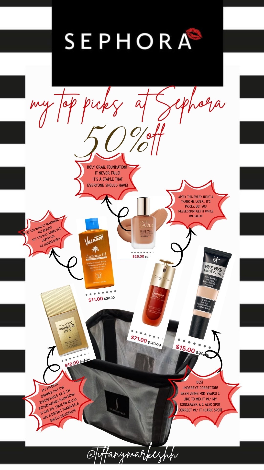 Today’s top picks from Sephora that are 50% off 💋✨ #sephora

#LTKBeauty #LTKselfcare