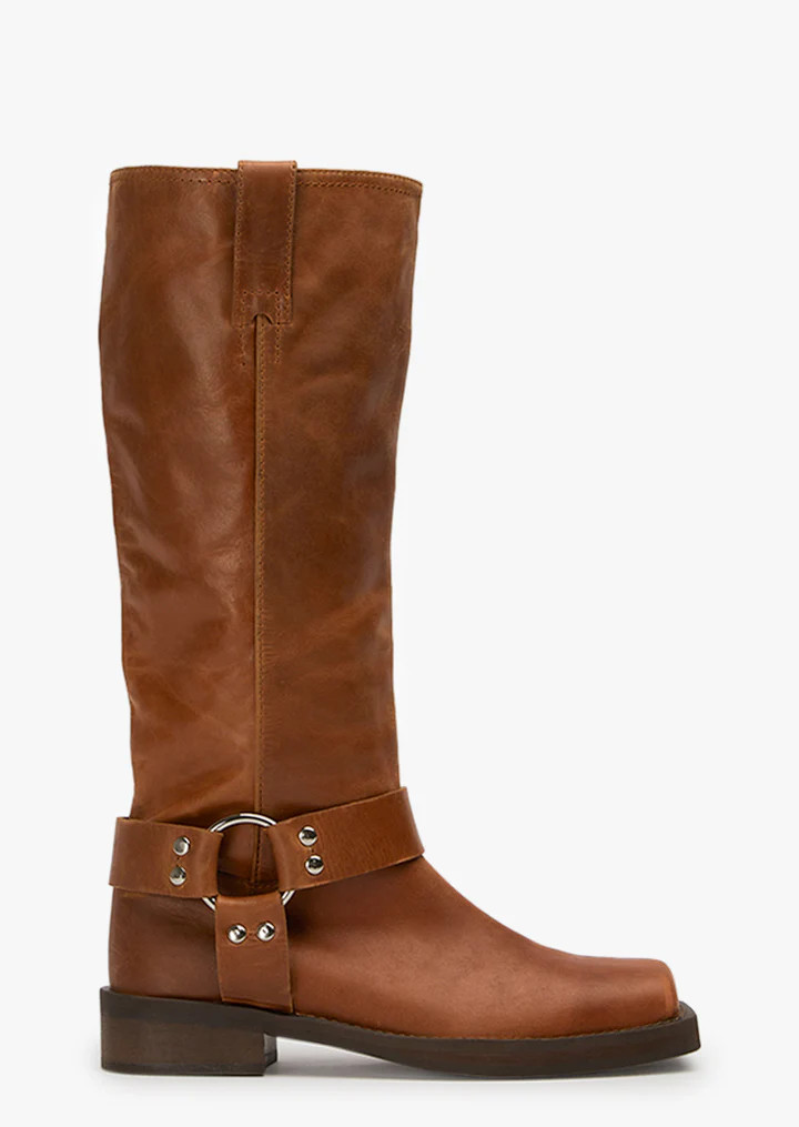 Biker Cognac Calf Boots | Boots | Tony Bianco USA | Tony Bianco US