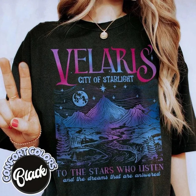 Velaris City Of Starlight Acotar Shirt,The Night Court Shirt,Bookish Gift,Court Shirt, Size S, Te... | Walmart (US)