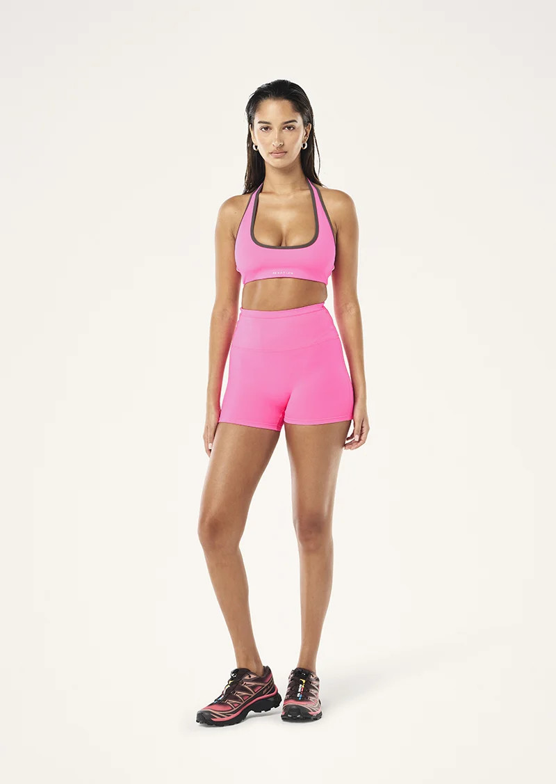 RADAR 3" BIKE SHORT IN KNOCKOUT PINK | P.E Nation AU