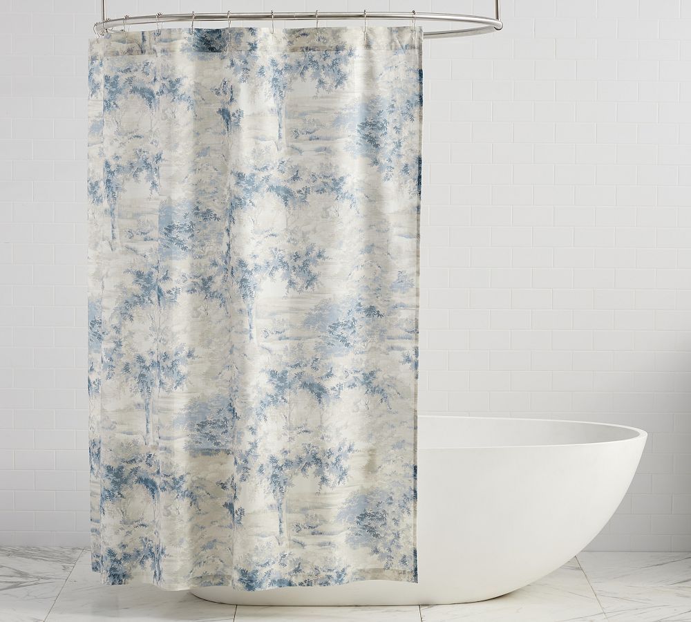 Jardin Toile Shower Curtain | Pottery Barn (US)