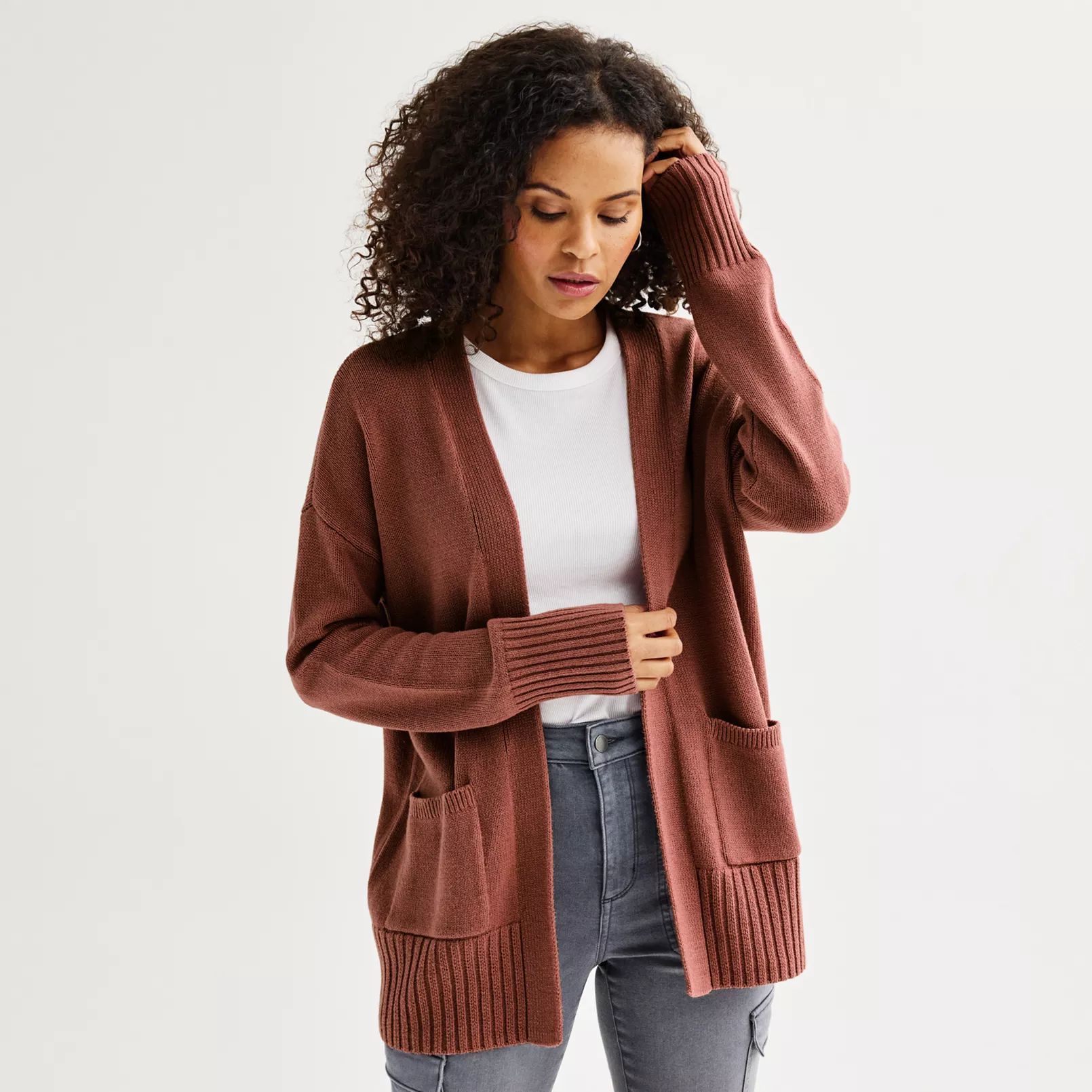 Women's Sonoma Goods For Life® Every Day Cardigan | Kohl's