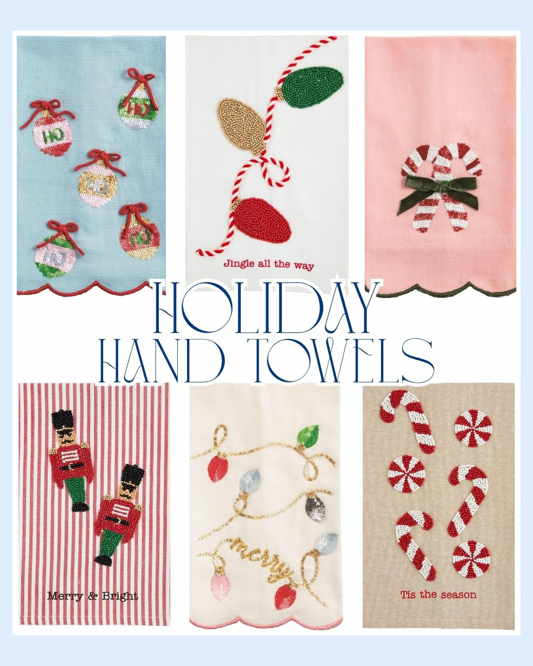 Holiday hand towels from Amazon to make your home feel merry and bright. Classic Christmas decor pieces with timeless charm — perfect for gifting or adding a cozy touch to your holiday season.

Amazon Christmas decor, holiday home finds, festive accents, classic Christmas style, cozy holiday home, Christmas gifts 

 #LTKHoliday #LTKSeasonal #LTKHome