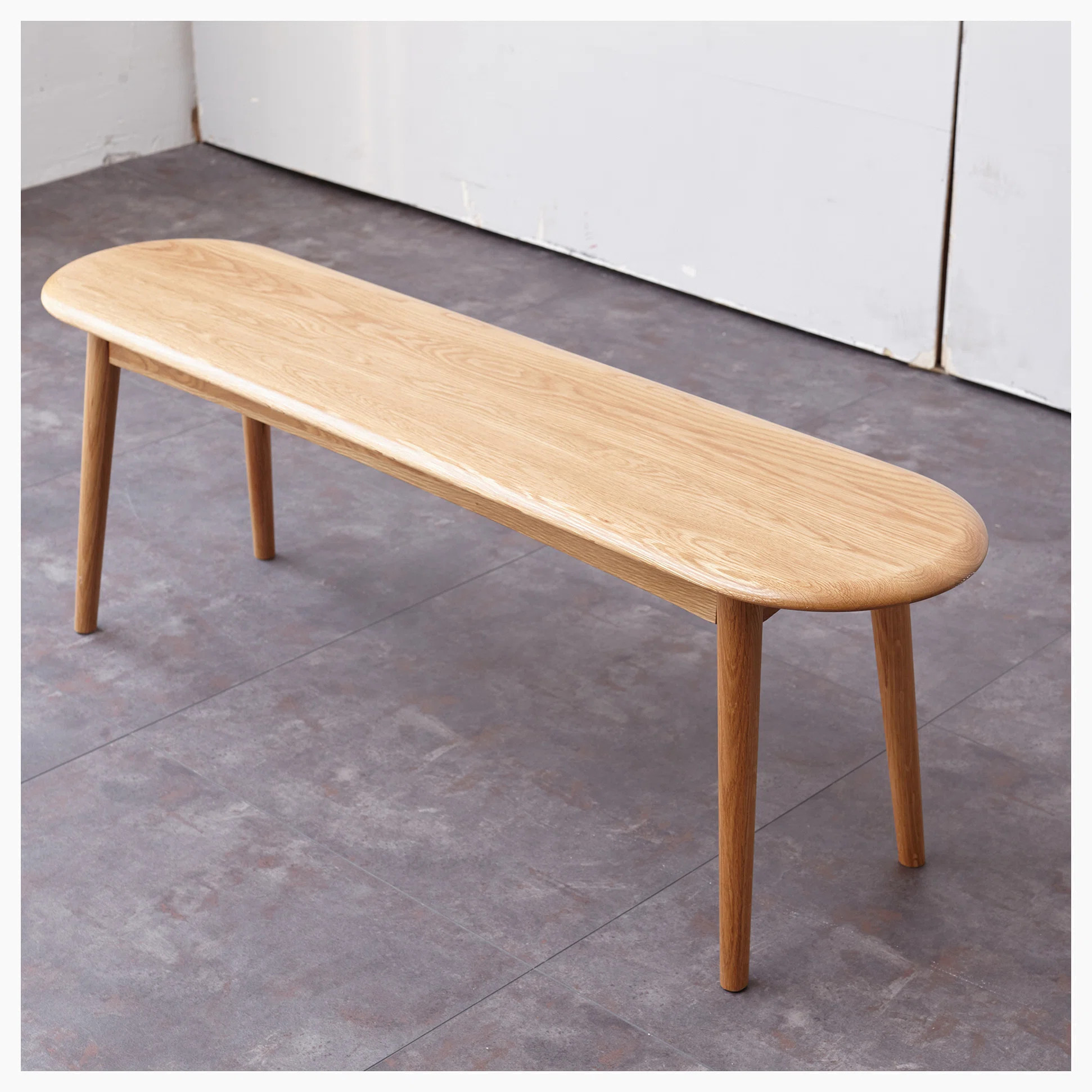 George Oliver Keisey Solid Wood Bench Natural Oak Wood for Dining Bench Table Bench for Living Ro... | Wayfair North America