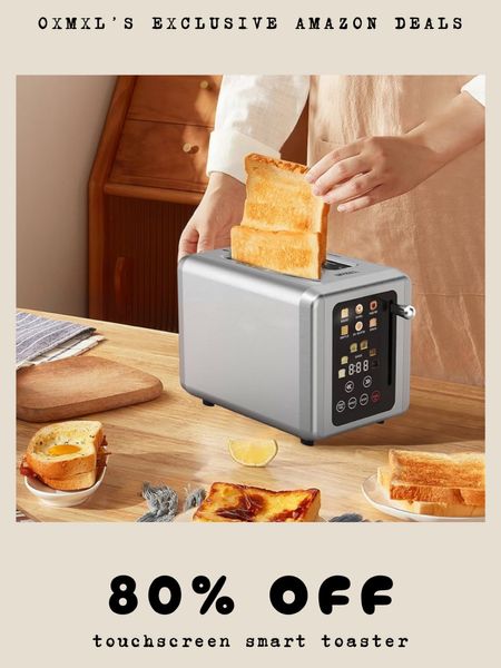 my new fav kitchen gadget—a touchscreen smart toaster—is on sale rn for 80% off with the code 504MX16G 🍞🧈 offer ends may 26! #amazonfinds #homegadgets #smarthome #kitchengadgets #smartappliances #kitchenfinds 

#LTKFindsUnder50 #LTKHome #LTKSaleAlert