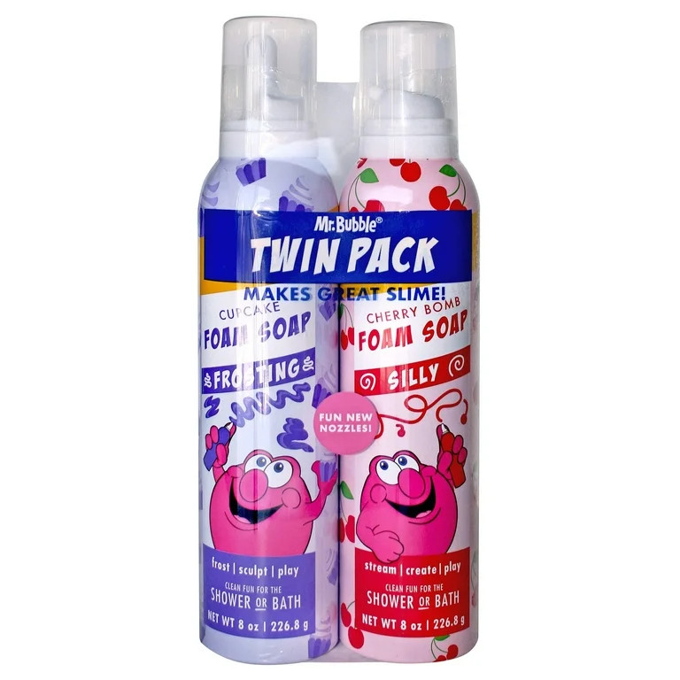 Mr. Bubble Foam Soap Twin Pack, Rotating Colors and Scents, 16 oz. | Walmart (US)